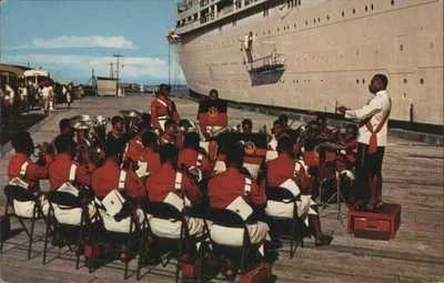 Fiji Suva Fijian Military Forces Band Greeting Cruise Ship Teich Charles Stinson - Image 1 of 2