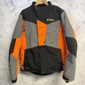KLIM Goretex Motorcycle Jacket Mens Medium Orange Reflective Scotchlite - Picture 1 of 20