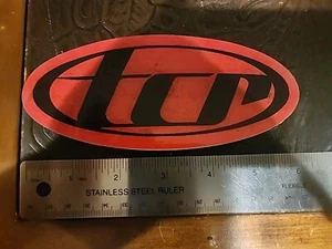 The Color Red TCR Clear Album Release promo STICKER  - Picture 1 of 2