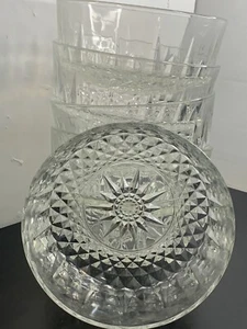 Arcoroc Arcade 5”w Glass Salad/ Dessert Bowls 6 Set Specially Tempered  ARC USA - Picture 1 of 6