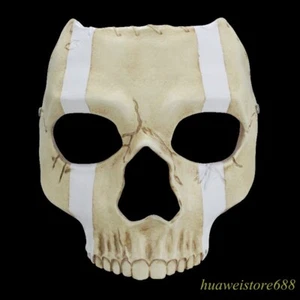 Halloween Ghost Skull Mask Resin Game COD Call of Duty Fancy Dress Prop - Picture 1 of 15