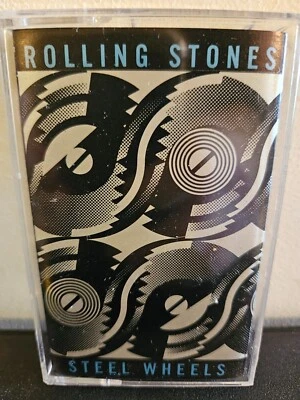 THE ROLLING STONES Steel Wheels 1989 CASSETTE TAPE MICK JAGGER HARD ROCK POP - Image 1 of 4