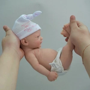 Full Body Silicone Baby Doll Girl Boy Reborn Dolls Toy Children Collectors Gift - Picture 1 of 5