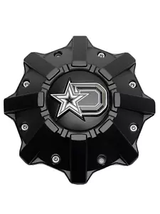 Dropstars Matte Black Wheel Center Cap 6056B212 S1209-08 6056K84-DS S1105-06-83 - Picture 1 of 4