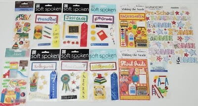 SOFT SPOKEN, SANDYLION, MARY ENGELBREIT, REMINISCE *YOU CHOOSE* Soft Spoken/Others - SCHOOL GRADES/YEARS Dimensional Stickers