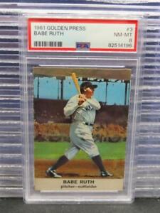 1961 Golden Press Babe Ruth #3 PSA 8 (96) Yankees