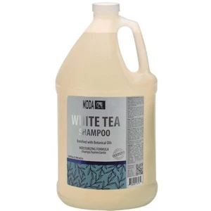 BARBER SALON BEAUTY MODA HAIR MOISTURIZER DETANGLES SHAMPOO WHITE TEA 1 GALLON - Picture 1 of 1