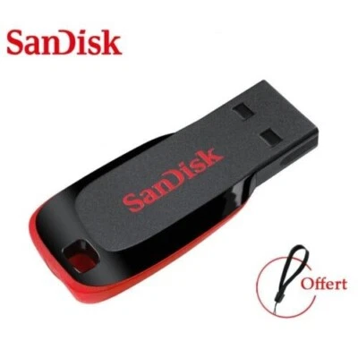 Clé USB SanDisk Cruzer Blade CZ 50 16 Go Carte Mémoire Portable Flash Stockage - Photo 1/4