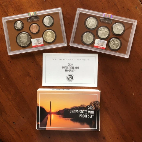 2020 Ten Piece Clad Proof Set & ATB Quarters * NGC Graded * no W NIckel Box COA Cover