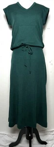 Vtg Clovis Ruffin Knit Set M 12 Green Wool Skirt Top Minimalist Designer 70s - Picture 1 of 10