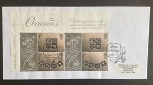 GB QEII 2001 Occasions Smiler Sheet on 6 Covers, Lover Salisbury S/H/S - Picture 1 of 6