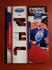 2011-12 Certified Fabric of the Game NHL Die Cut Prime Patch Shawn Horcoff 10/10