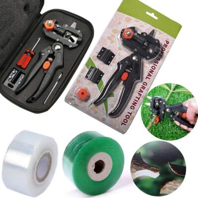 Garden Grafting Cutting Tool Fruit Tree Pruning Shears Scissor Grafting Tape LOT - Image 1 of 4
