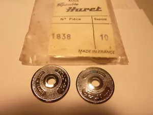 Huret Shifter Chrome Covers Pressure Plates #1838 Pair NOS Chape rondelles Alvit - Imagen 1 de 12