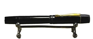 Vintage Kolbenfüller Black> German ca.1949 Stahlfeder Füllfederhalter - Bild 1 von 16