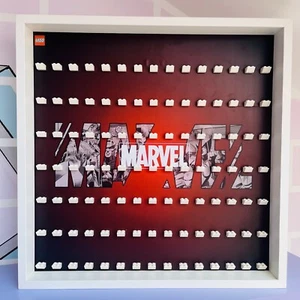 Cornice Vetrina Display Case adatta per 105 Lego Minifigures Supereroi Marvel - Foto 1 di 6