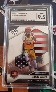 2020-21 Panini Mosaic National Pride LeBron James #247 Grades CGC 9.5 - Picture 1 of 2