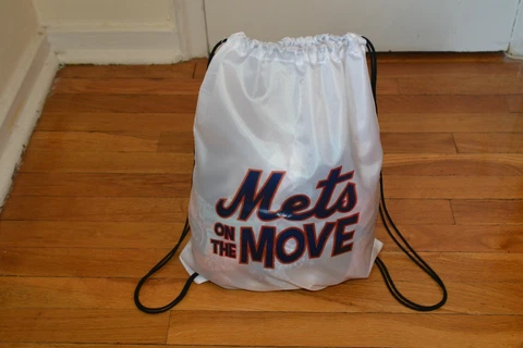 Brand New New York Mets on the Move with Nike Logo Backpack Gym Bag Swimmer Bag Cover