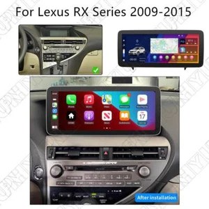 12.3" For 09-15 Lexus RX350 RX450h Carplay 4+64GB Stereo Radio GPS Nav Head Unit - Picture 1 of 23