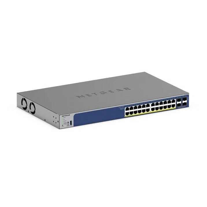 NETGEAR 24-Port Gigabit PoE+ Ethernet Smart Switch With 4 SFP GS728TXP-300AUS - Image 1 of 1