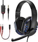 Diswoe Gaming Headset for Ps-4 Ps-5, Headset for Xbox One s 3.5mm Wired Over-hea