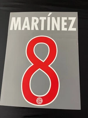 Germany Bayern Martinez Original Name Set For A Shirt - Image 1 of 4