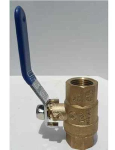 New 1/2" BRASS ball valve full flow gate valve vinyl handle industrial 600 WOG - Picture 1 of 1