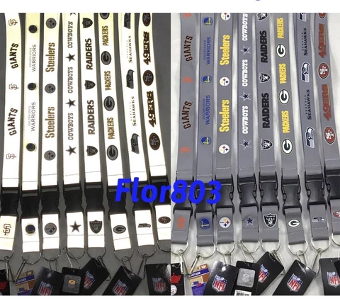 NFL,MLB,NBA Team Reflective KeyChain Lanyard (New) Cover