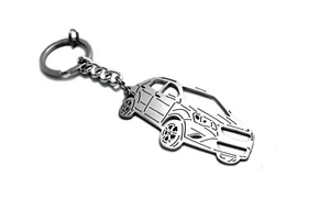 Llavero de acero inoxidable 3D carrocería de coche corte láser con anillo ajuste Ssang Yong Korando - Imagen 1 de 6