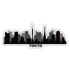 東京 Tokyo Japan Skyline Sticker for Cars Bumper Stickers Phone Decal Tower City