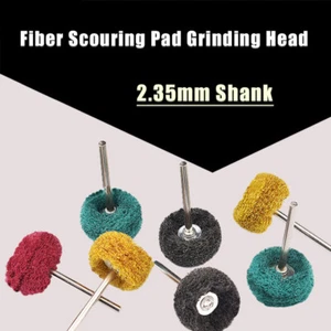 2.35mm Shank Fiber Scouring Pad Grinding Head Rotary Tool For Polishing Sanding - Picture 1 of 7