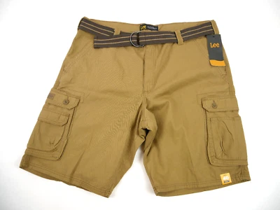 Lee Hombre Pelele Nuevo Cinturón Wyoming Cargo Short 40 NUEVO Bourbon Foto 1 de 4