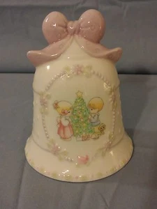 Precious Moments 1997 Songs Of Joy Spread Christmas Delight Porcelain Bell - Picture 1 of 11