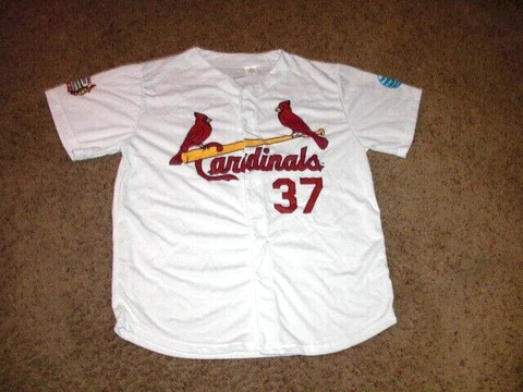 ST LOUIS CARDINALS 2006 Inaugural Season Jeff Suppan Baseball Jersey men's XL Cover