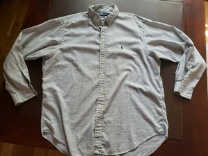 Polo Ralph Lauren Yarmouth Button Down sz 17-35 Large Plaid  - Picture 1 of 7