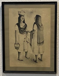 Francisco Dosamantes (1911-1986) Lithograph Hand Signed FRAMED - Picture 1 of 12
