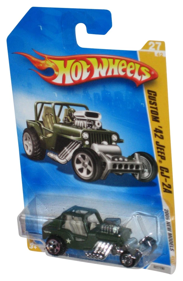 Jeep CJ-2A Hot Wheels 2009 nuevos modelos verde personalizado '42 coche de juguete 27/190 Foto 1 de 1