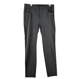 Pantalones de punto Athleta Bettona clásicos gris jaspeado para mujer talla 14 jeggings informales - Imagen 1 de 9