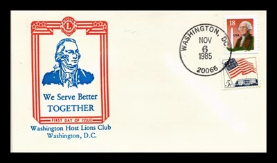 WASHINGTON MONUMENT FDC COMBO WASHINGTON HOST LIONS CLUB US COVER - Image 1 of 2