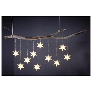 3D Leuchtstern Weihnachtsstern 10 St LED Stern Lichterkette für Außen Innen NEU - Bild 1 von 1