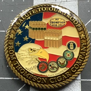 Moneda Salute To Our Troops From Thompson Cigar Challenge - Imagen 1 de 11