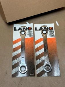 2x Pack Lang Tools USA MADE RB2428 Ratcheting Box Wrench 3/4" x 7/8" - Picture 1 of 7