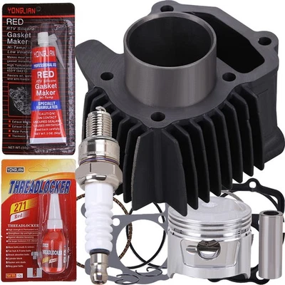 Cylinder Rebuild Top End Kit Yamaha 80cc Badger Raptor Grizzly Moto-4 80 YFM80 - Image 1 of 4