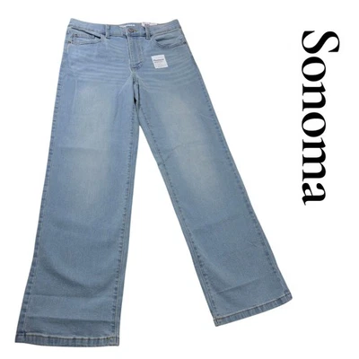 Pantalones de mezclilla Sonoma Goods For Life Flexwear holgados talla 18 lavado claro Foto 1 de 4