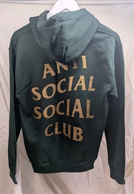 Sudadera con Capucha Verde Anti Social Club Talla S Premium Nueva Con Etiquetas Nueva Con Etiquetas Foto 1 de 4