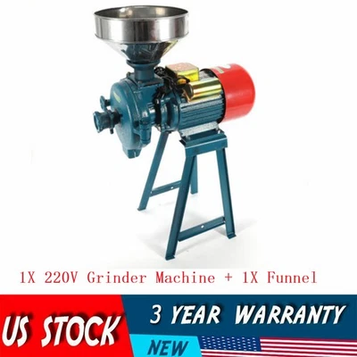 Molinillo Eléctrico 1500W Molinos de Harina Arroz Café Grano Maíz Trigo Molinillo Foto 1 de 4