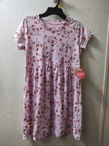 Strawberry Shortcake Girls Dress Size L 10/12 Short Sleeves Summer Dress - Picture 1 of 7