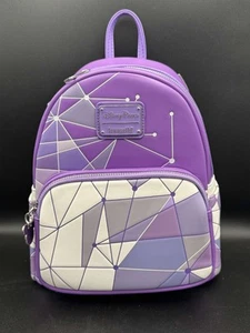 Loungefly Disney Mini Backpack 2021 Magic Kingdom Tomorrowland Purple Wall - Picture 1 of 6