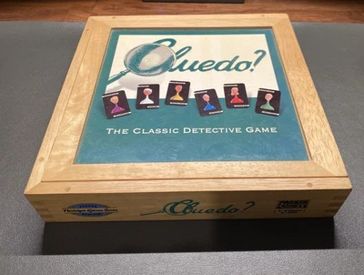 Cluedo Parker Brothers Vintage 2003 Board Game Nostalgia Edition In Wooden Box - Image 1 of 4