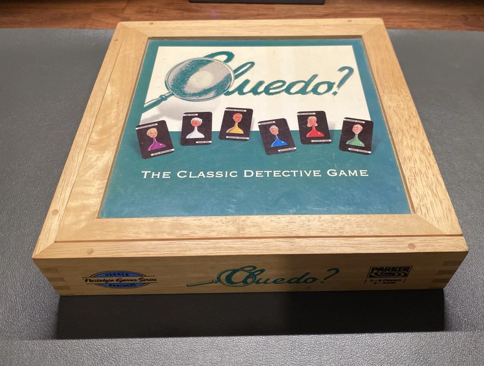 Cluedo Parker Brothers Vintage 2003 Board Game Nostalgia Edition In Wooden Box - Image 1 of 4
